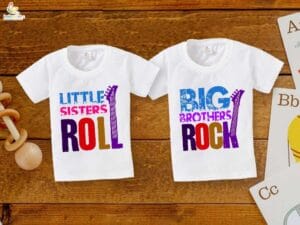 Rakshabandhan Special Combo White T-Shirts Sets for Brother and Sister Combo Pack of 2
