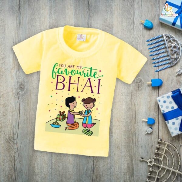 Babywish Rakshabandhan T-Shirt Brother Sister Matching dress Rakshabandhan gift for Rakhi Tee - Image 3