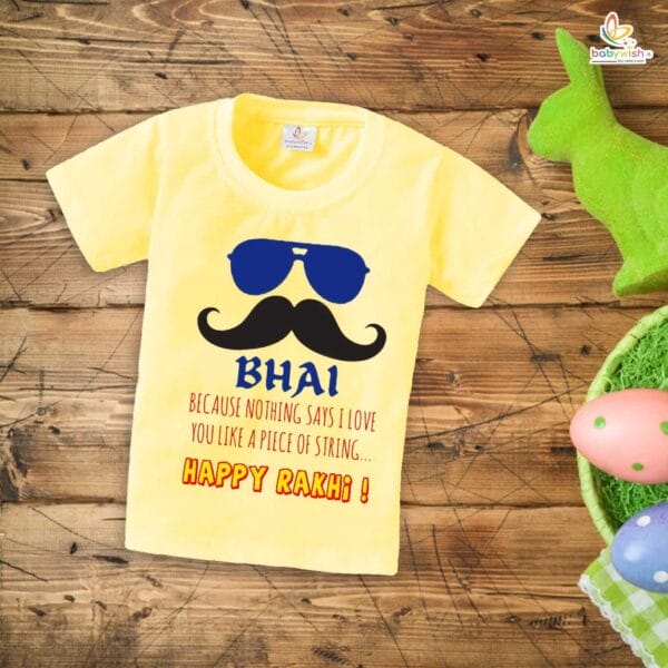 Babywish Rakshabandhan T-Shirt Brother Sister Matching dress Rakshabandhan gift for Rakhi Tee - Image 2