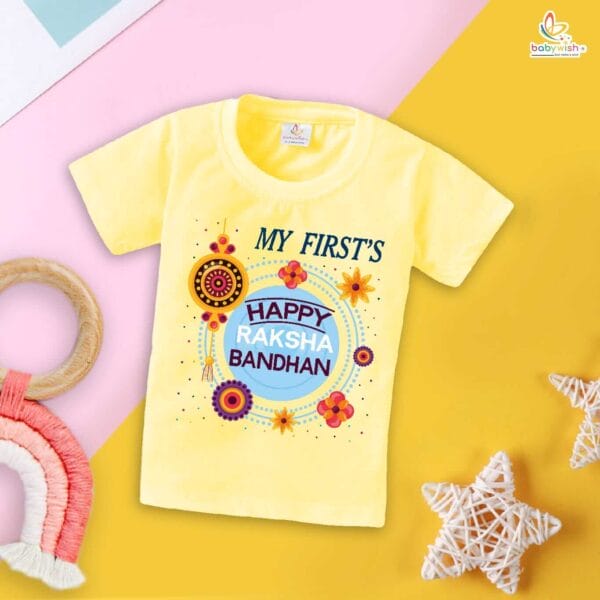 Babywish Rakshabandhan T-Shirt Brother Sister Matching dress Rakshabandhan gift for Rakhi Tee - Image 2