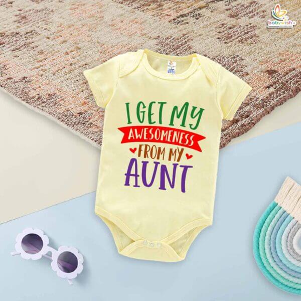 I Get My Aunt – Maasi Romper & Bodysuit for Babies | Cute Baby Clothes for Maasi | Babywish - Image 3