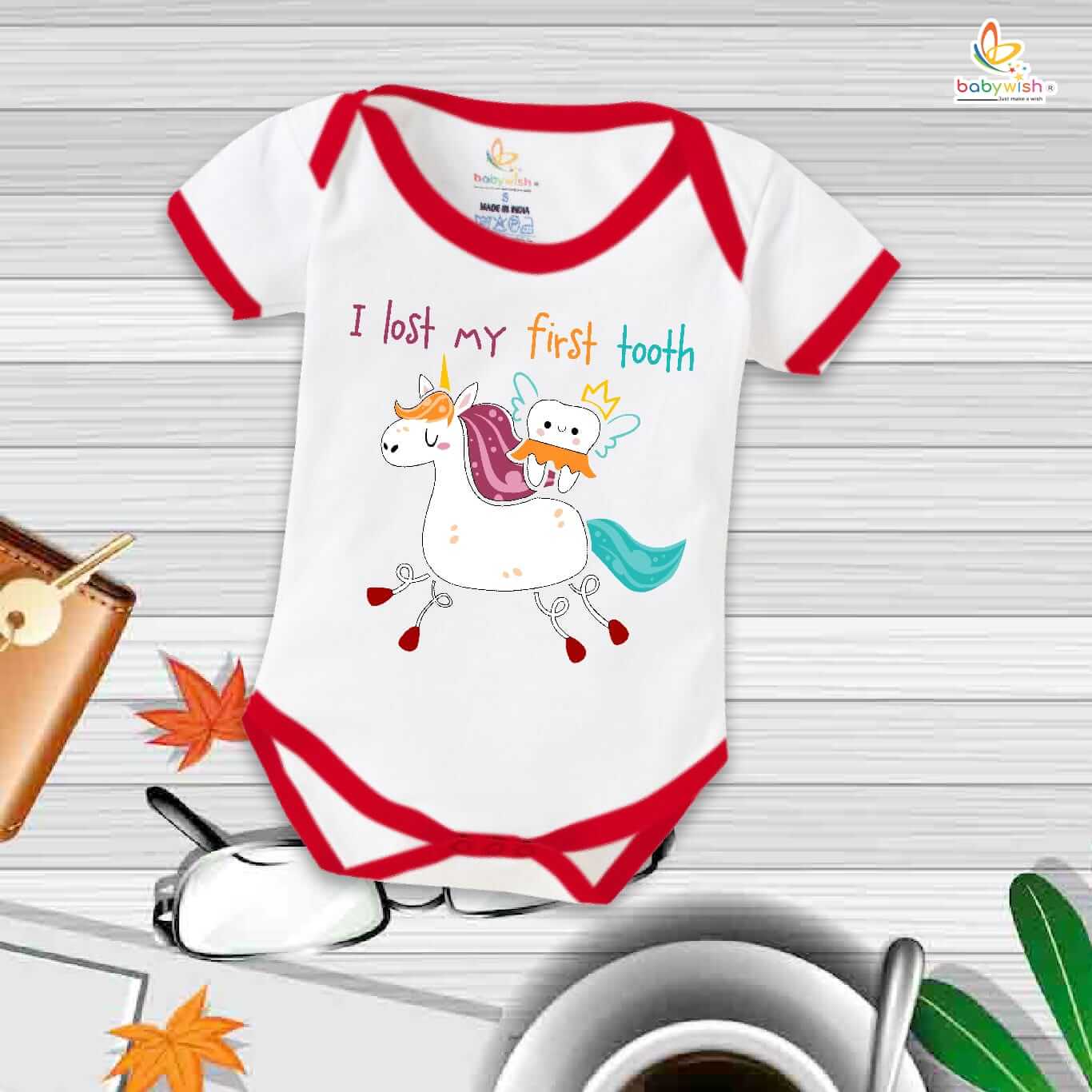 I Lost My First Tooth Baby Romper – My First Tooth Bodysuit for Newborn & Infant | Cute First Tooth Milestone Outfit – Babywish