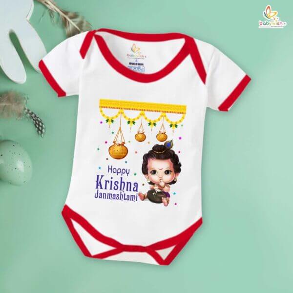 Babywish Dahi Handi Romper Brother Sister Matching dress for DHNDI - Image 2
