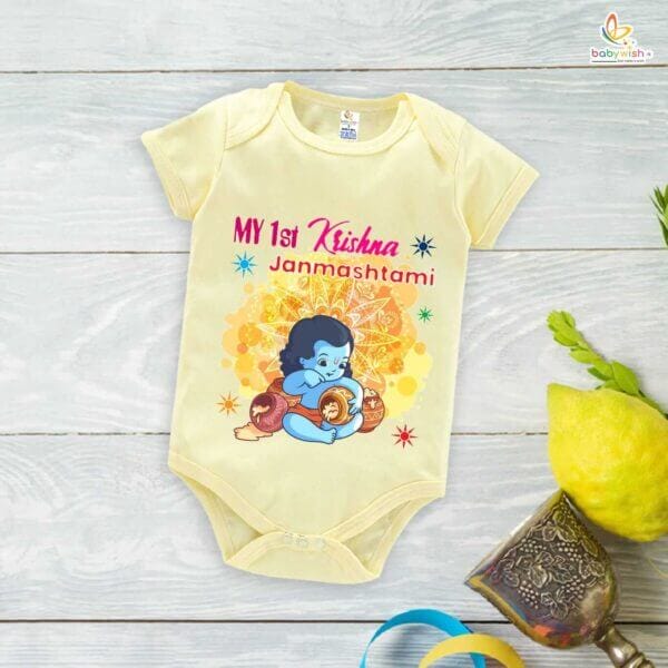 Babywish Dahi Handi Romper Brother Sister Matching dress for DHNDI - Image 4