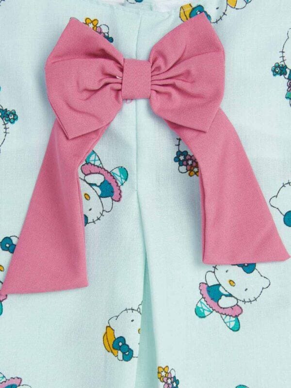 Babywish Baby Girl Cotton Frock Newborn Girl Knee Length Sleeveless Dress Doll Theme Printed - Image 4