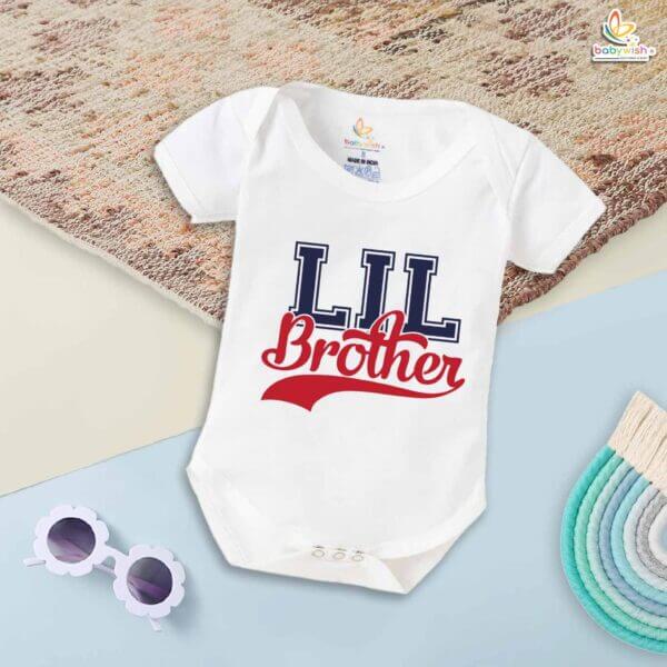 Lil Brother Romper – Brother & Sister Matching Bodysuits – Cute Baby Clothes for Little Brother and Big Sister – Soft Cotton Infant Outfit – Babywish - Image 5