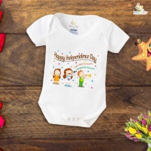 Babywish Independence Day T-Shirt for Boys and Girls 15th August Romper HAPPY INDEPENDENCE DAY