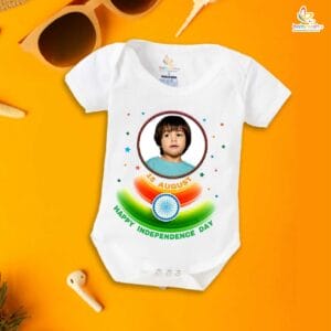 Babywish Independence Day T-Shirt for Boys and Girls 15th August Romper HAPPY INDEPENDENCE DAY
