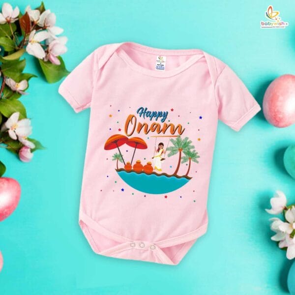 Babywish Onam Romper Brother Sister Matching dress for ONAM - Image 4