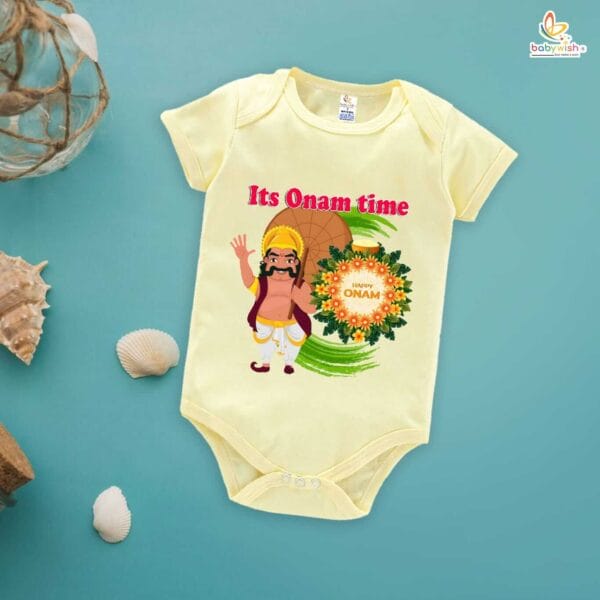 Babywish Onam Romper Brother Sister Matching dress for ONAM - Image 3
