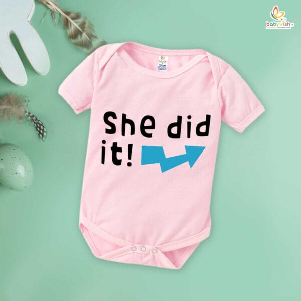 Rakshabandhan Romper for Brother and Sister | White Matching Rakhi Dress Gift for Newborns | Adorable Baby Sibling Outfit for Rakhi Festival - Babywish - Image 5