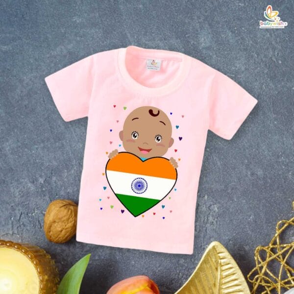Babywish Independence Day T-Shirt for Boys and Girls 15th August T-Shirts HAPPY INDEPENDENCE DAY - Image 3