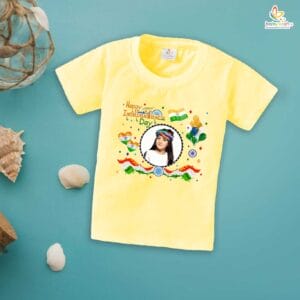 Babywish Independence Day T-Shirt for Boys and Girls 15th August T-Shirts HAPPY INDEPENDENCE DAY