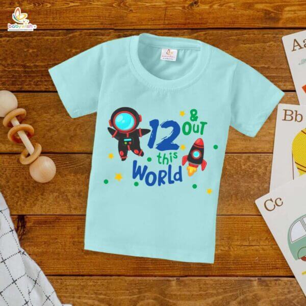 Twelve Year Birthday Unisex T-Shirt Half Sleeve Round Neck Topwear tee for kids - Image 3