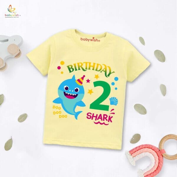 Two Year Birthday Unisex T-Shirt Half Sleeve Round Neck Topwear tee for kids - Image 4