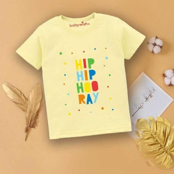 Printable Family T-shirt for Kids Clothes Unisex Newborn Topwear Outfit Cotton Tshirt Half Sleeve Round Neck Dress for Boy n Girl "Hip Hop Colorful Print" - Image 2