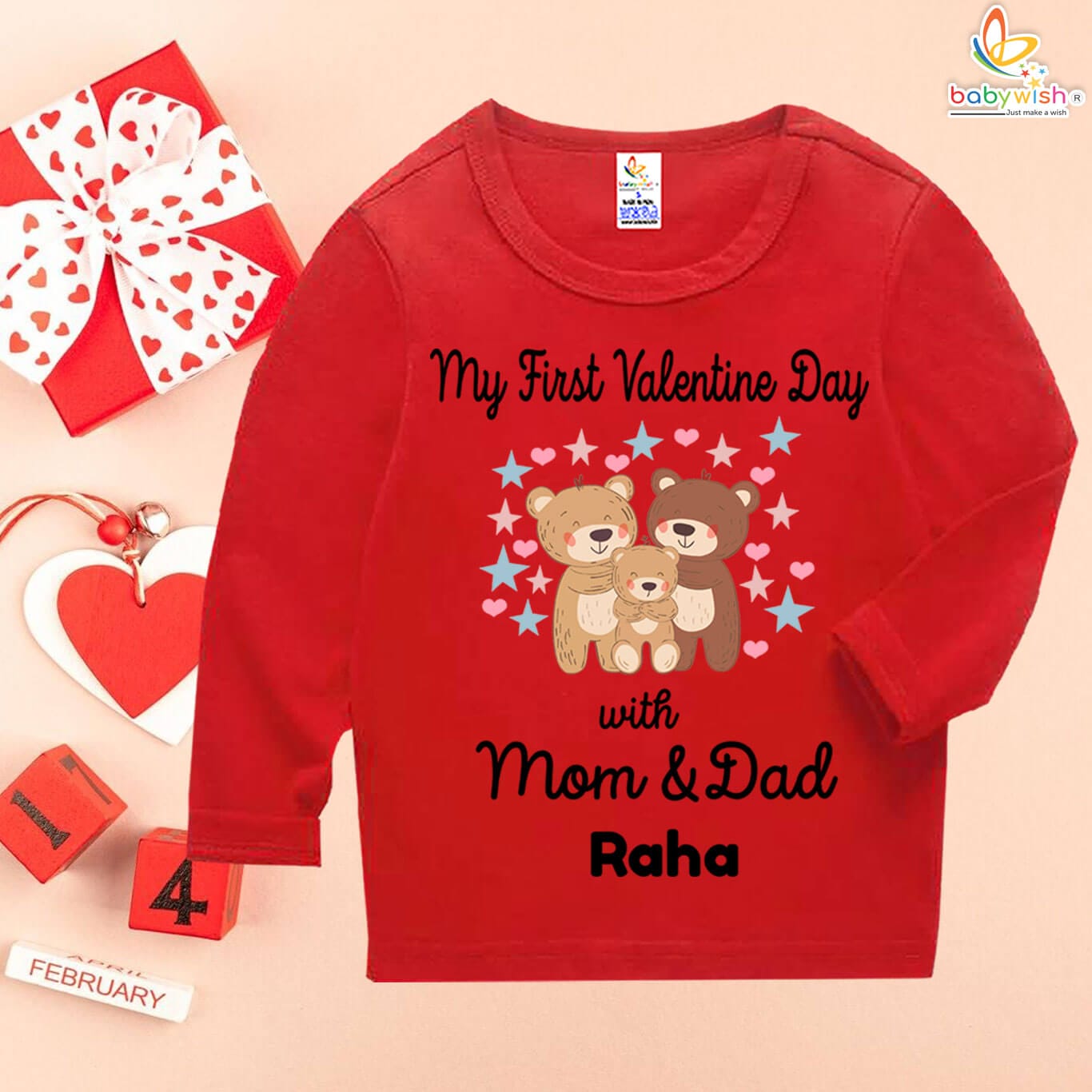 Valentine’s Day baby clothes