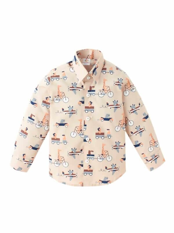 Kids Full Sleeve Shirt for Boy’s and Girl’s Vehicles Printed Theme Toddler Shirt Summer and Winter Top wear Kids Clothes - Image 3