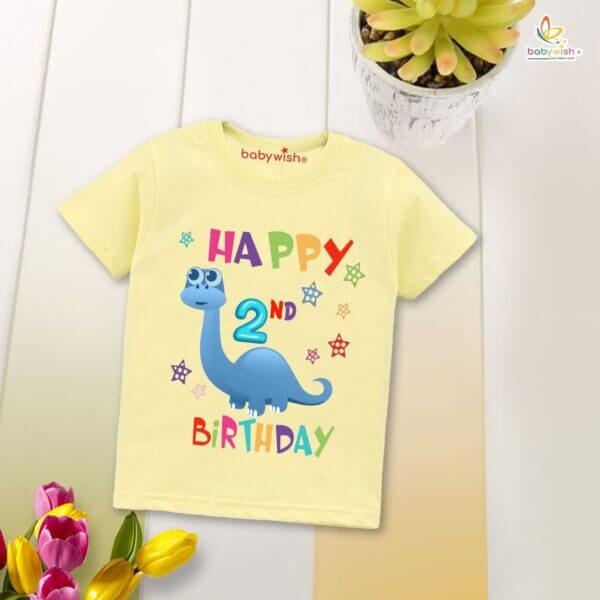 Two Year Birthday Unisex T-Shirt Half Sleeve Round Neck Topwear tee for kids - Image 4