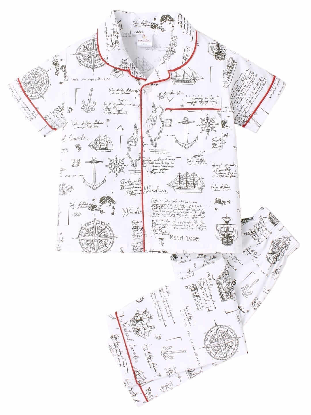 Kids Sleepsuit for Baby Boys and Girls Long Sleeve Pajamas Set Baby Clothing Sleepwear Set Historical Weapons Print Soft and Comfortable Outfit