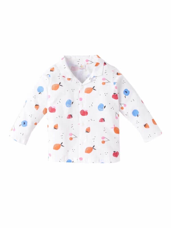 Kids Sleepsuit for Baby Boy’s and Girl’s Topwear and Pajamas Set Long Sleeve Sleepwear Baby Clothing Sets - Fruit Island - Image 2