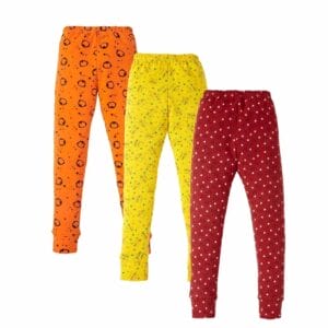 Kids Pajama Leggings Combo Set Pant for Boy's and Girl's Elastic Waist Newborn baby unisex TrackPant & leggings for kids