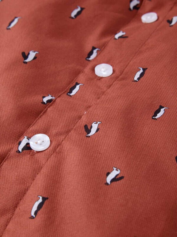 Kids Full Sleeve Shirt for Boy’s and Girl’s Penguin Printed Theme Toddler Shirt Summer and Winter Top wear Kids Clothes - Image 4