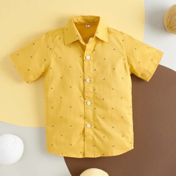 Kids Full Sleeve Shirt for Boy’s and Girl’s Triangle Printed Theme Toddler Shirt Summer and Winter Top wear Kids Clothes - Image 3