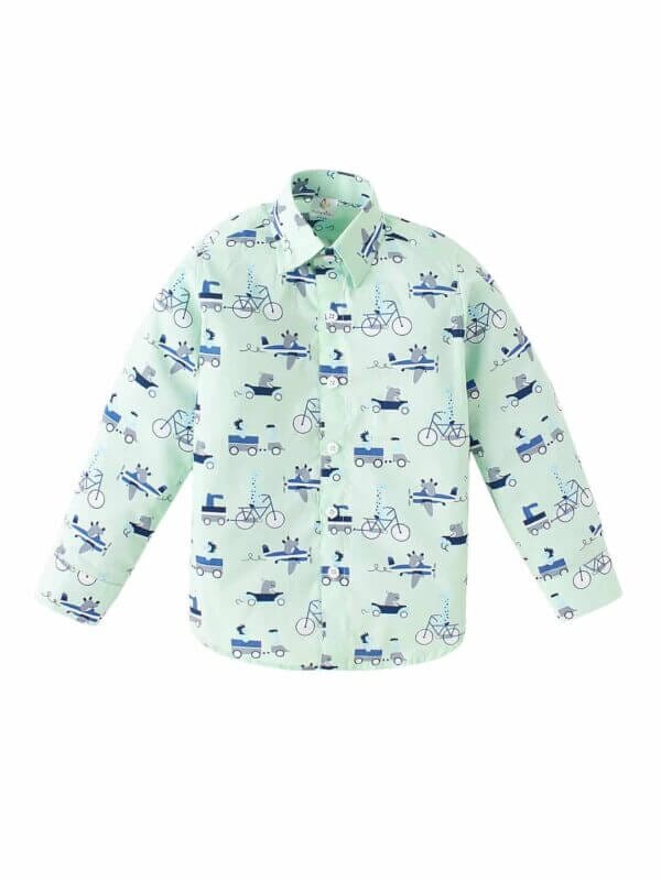 Kids Full Sleeve Shirt for Boy’s and Girl’s Vehicles Printed Theme Toddler Shirt Summer and Winter Top wear Kids Clothes - Image 3