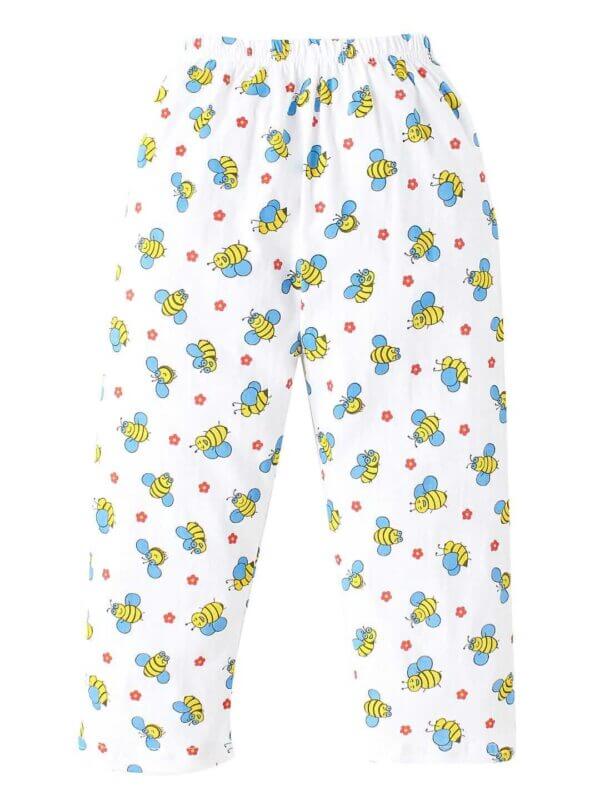 Kids Sleepsuit for Baby Boy’s and Girl’s Topwear and Pajamas Set Long Sleeve Sleepwear Baby Clothing Sets - Yellow Butterfly Print - Image 4