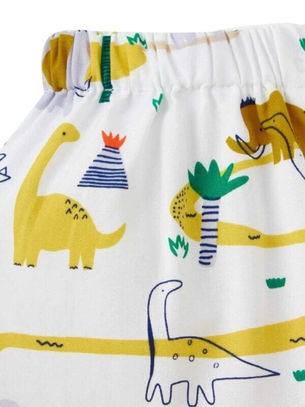 Kids Sleepsuit for Baby Boy’s and Girl’s Topwear and Pajamas Set Long Sleeve Sleepwear Baby Clothing Sets - Yellow Elephant Print - Image 6