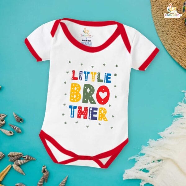 Babywish Rakshabandhan Romper Brother Sister Matching dress Rakshabandhan gift for Rakhi - Image 2