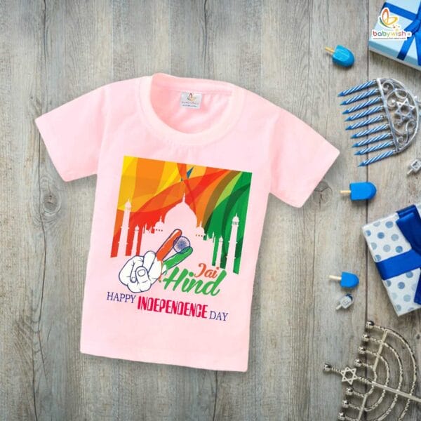 Babywish Independence Day T-Shirt for Boys and Girls 15th August T-Shirts HAPPY INDEPENDENCE DAY - Image 3