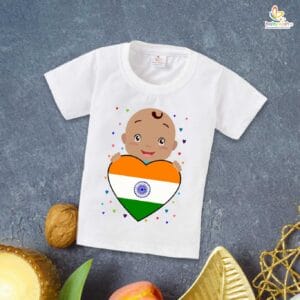 Babywish Independence Day T-Shirt for Boys and Girls 15th August T-Shirts HAPPY INDEPENDENCE DAY