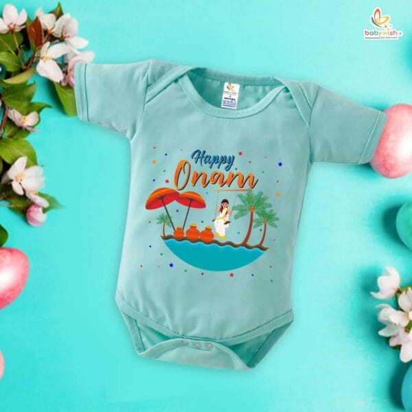Babywish Onam Romper Brother Sister Matching dress for ONAM - Image 2