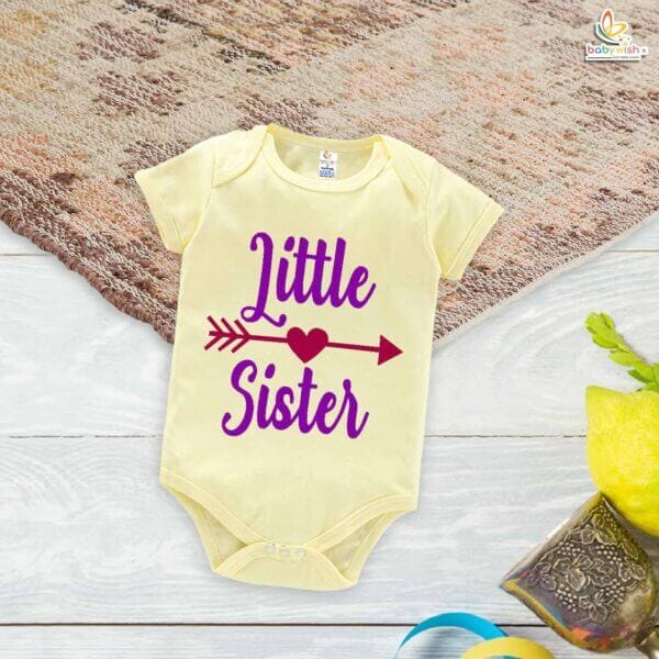 Brother-Sister Matching Rompers | Lil Sister Baby Bodysuit | Adorable Sibling Outfit Set for Babies & Toddlers | Brother-Sister Clothes | Babywish - Image 3