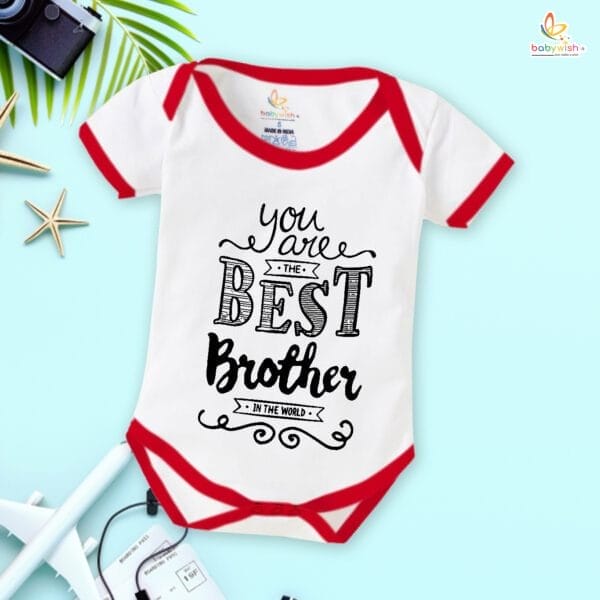 Babywish Rakshabandhan Romper Brother Sister Matching dress Rakshabandhan gift for Rakhi - Image 2