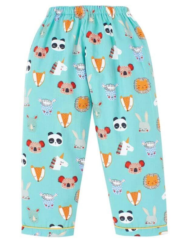 Kids Sleepsuit for Baby Boy’s and Girl’s Topwear and Pajamas Set Long Sleeve Sleepwear Baby Clothing Sets - Blue Panda Printed - Image 5