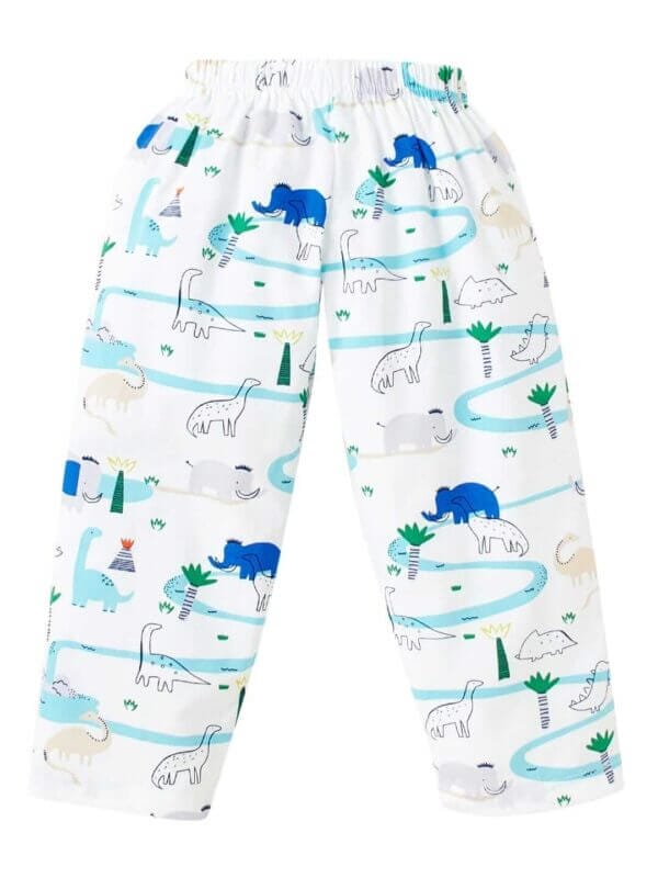 Kids Sleepsuit for Baby Boy’s and Girl’s Topwear and Pajamas Set Long Sleeve Sleepwear Baby Clothing Sets - Blue Elephant Print - Image 5