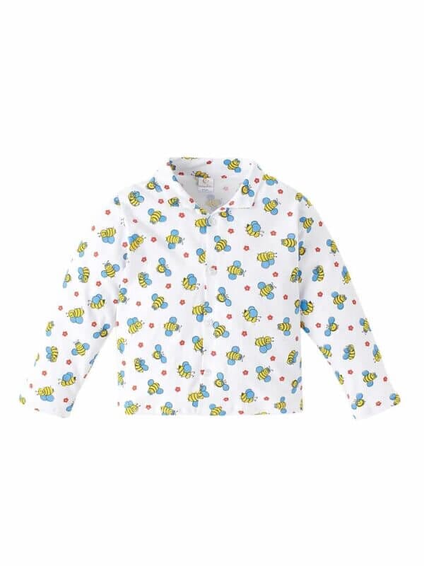 Kids Sleepsuit for Baby Boy’s and Girl’s Topwear and Pajamas Set Long Sleeve Sleepwear Baby Clothing Sets - Yellow Butterfly Print - Image 2