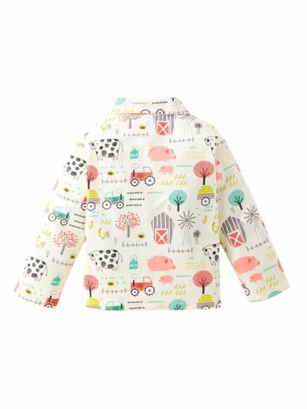 Kids Sleepsuit for Baby Boy’s and Girl’s Topwear and Pajamas Set Long Sleeve Sleepwear Baby Clothing Sets - Yellow Tree Print - Image 3