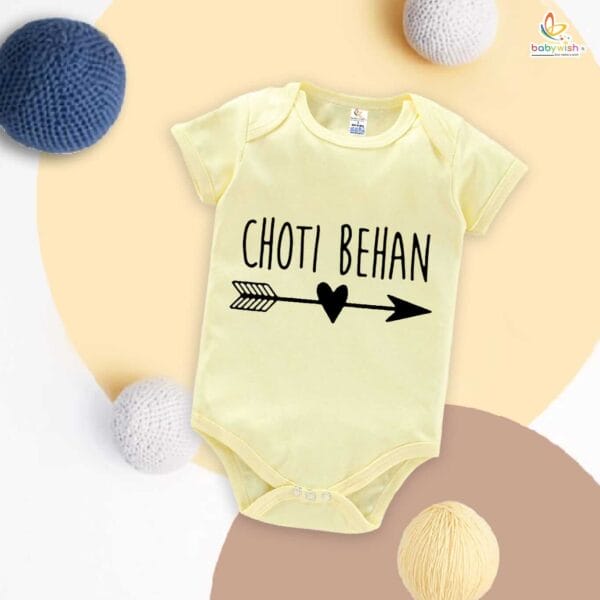 Babywish Rakshabandhan Romper Brother Sister Matching dress Rakshabandhan gift for Rakhi - Image 3