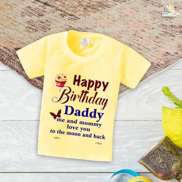 Happy Birthday Daddy T-Shirt – Fun Birthday Shirt for Dad | Matching Family Birthday Outfits for Party & Celebration by Babywish - Image 4