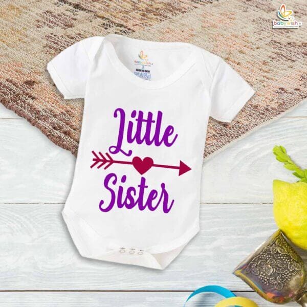 Brother-Sister Matching Rompers | Lil Sister Baby Bodysuit | Adorable Sibling Outfit Set for Babies & Toddlers | Brother-Sister Clothes | Babywish - Image 5