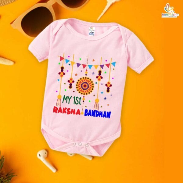 Babywish Rakshabandhan Romper Brother Sister Matching dress Rakshabandhan gift for Rakhi - Image 4