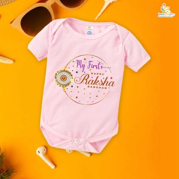 Babywish Rakshabandhan Romper Brother Sister Matching dress Rakshabandhan gift for Rakhi - Image 4