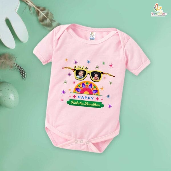 Babywish Rakshabandhan Romper Brother Sister Matching dress Rakshabandhan gift for Rakhi - Image 4