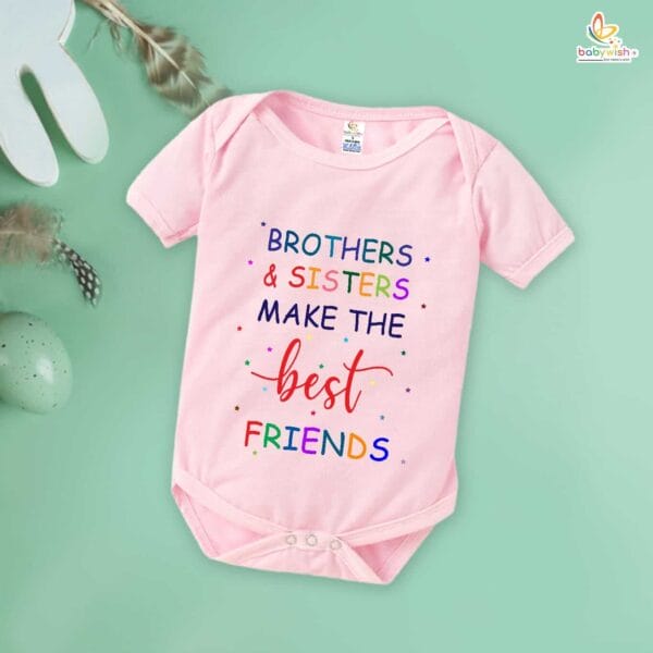 Babywish Rakshabandhan Romper Brother Sister Matching dress Rakshabandhan gift for Rakhi - Image 4