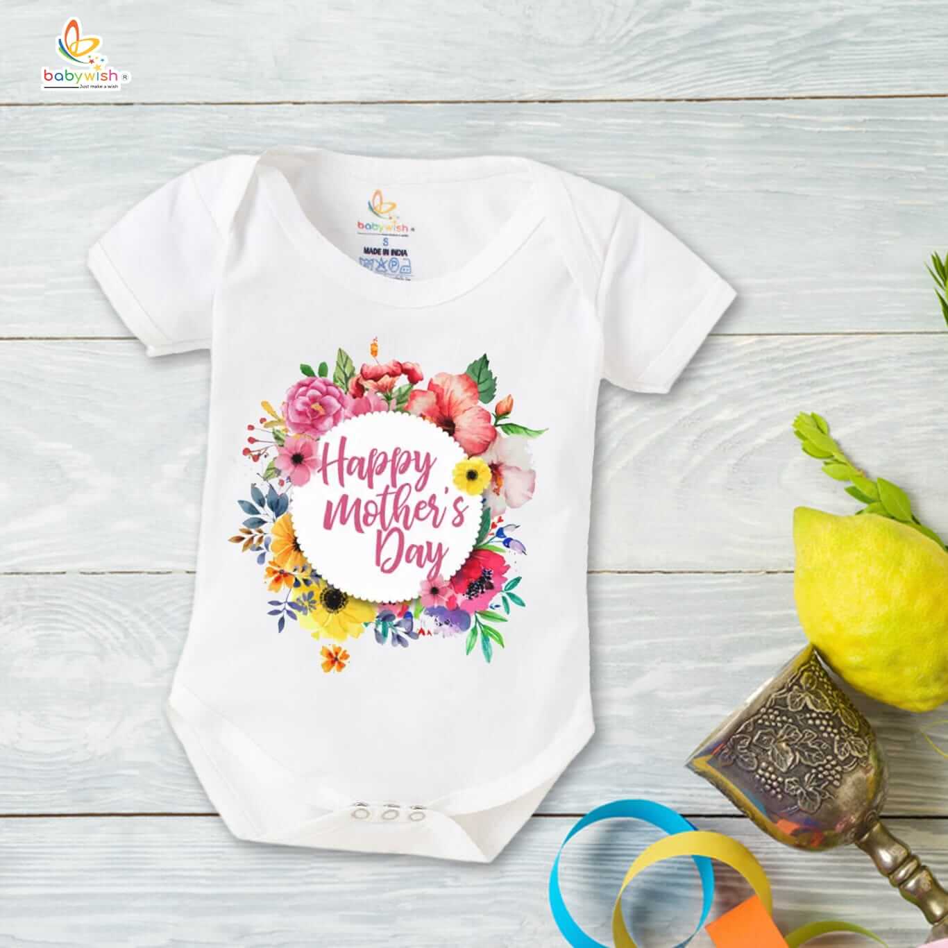 Mother’s Day Special Baby Outfit – Half Sleeve Unisex Romper Onesies for Newborns, Soft & Comfortable Baby Clothes, Perfect Gift for Baby