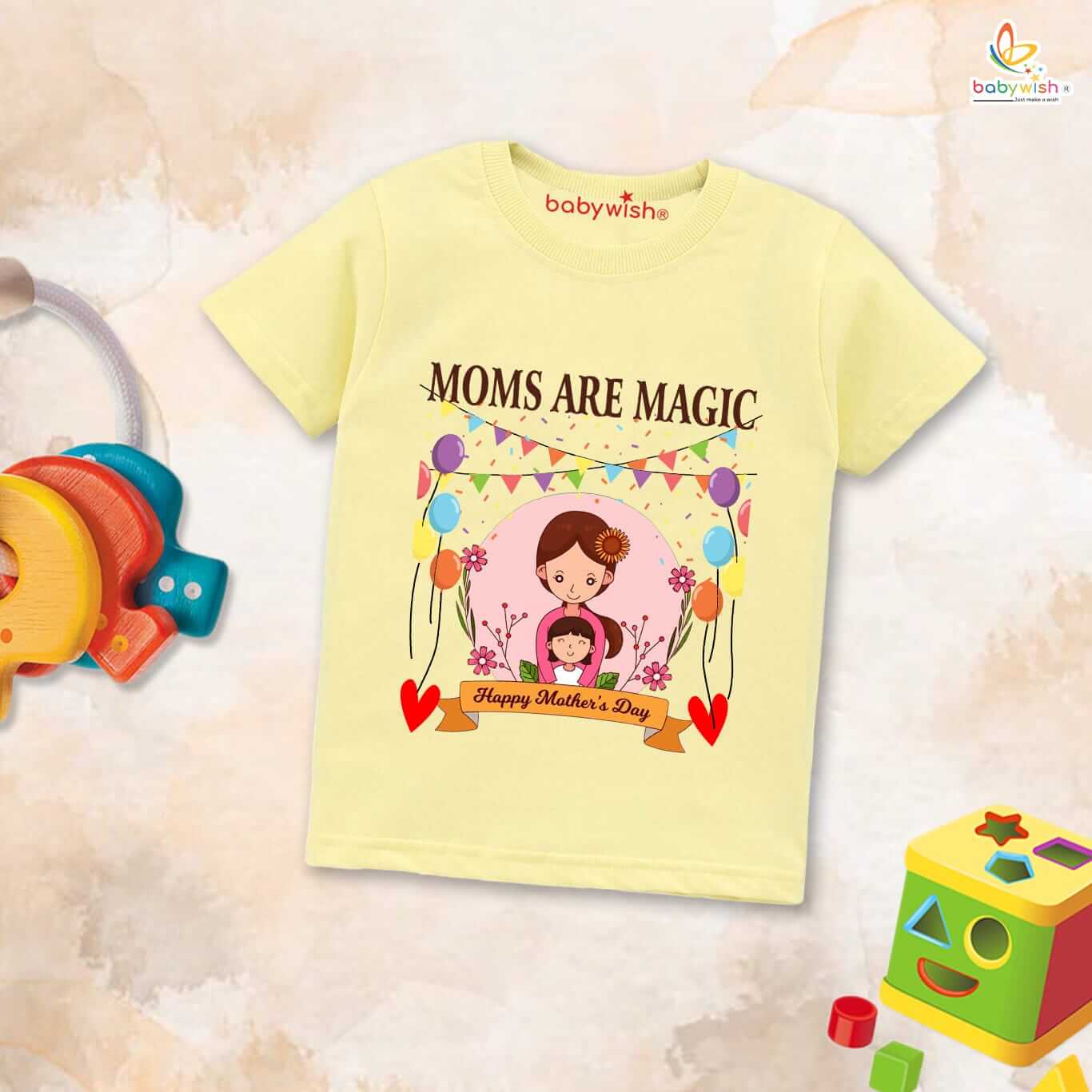 Mother’s Day Special T-Shirt for Boys & Girls – Half Sleeve Unisex Topwear for Kids, Soft & Cute Design, Comfortable Outfit, Perfect Gift for Mother’s Day